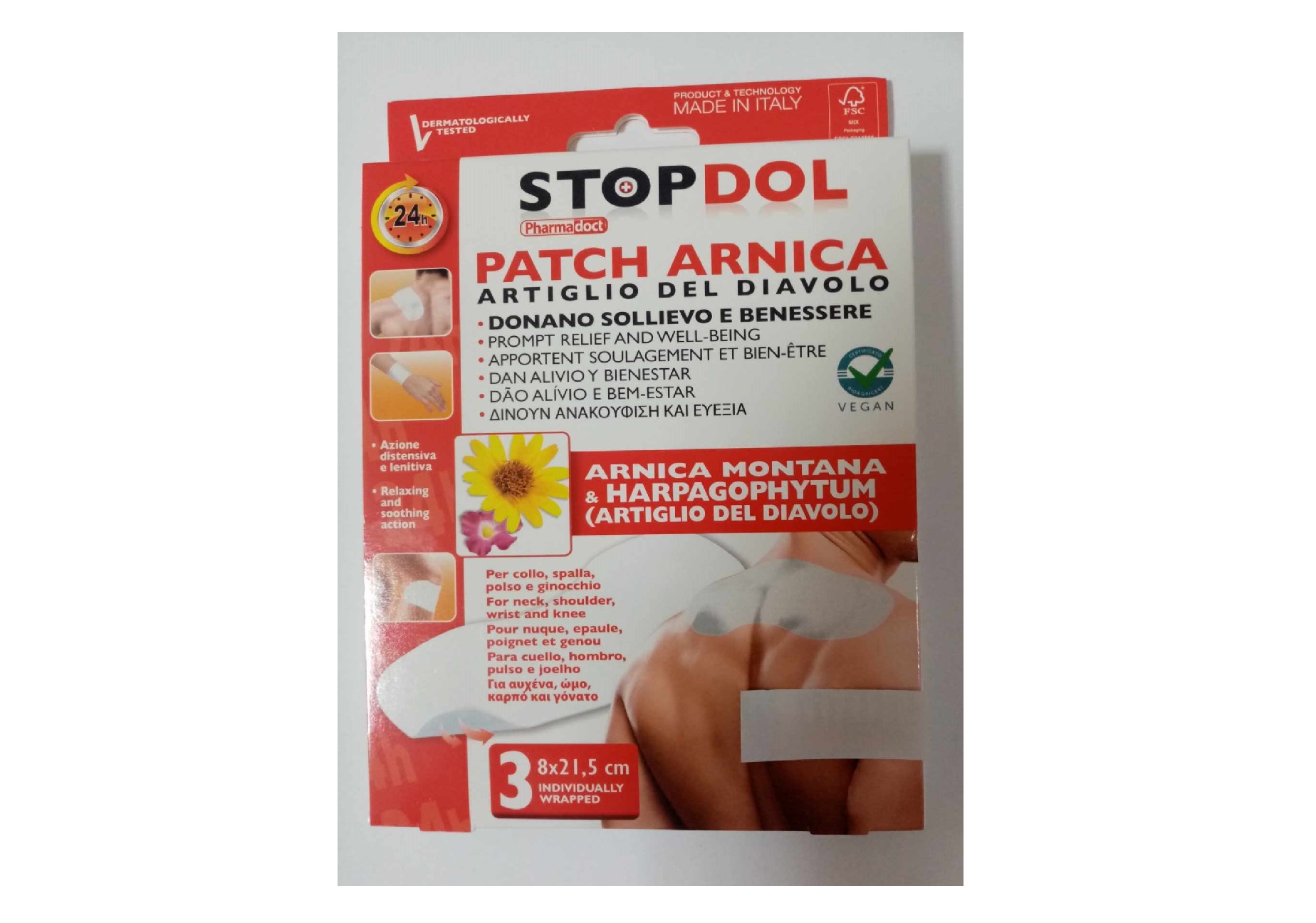 STOPDOL NAPLAST PROTI BOLESTI S ARNIKOU 8X21,5CM